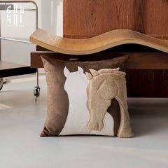 Vỏ Gối Nhung Équestre Victorious Stallion 45-VỎ GỐI-CẬU HAI HOME DECOR