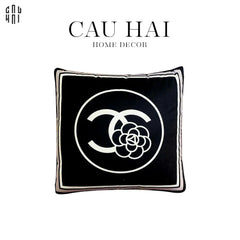 Vỏ Gối Nhung Floral Camelia 45.-VỎ GỐI-CẬU HAI HOME DECOR