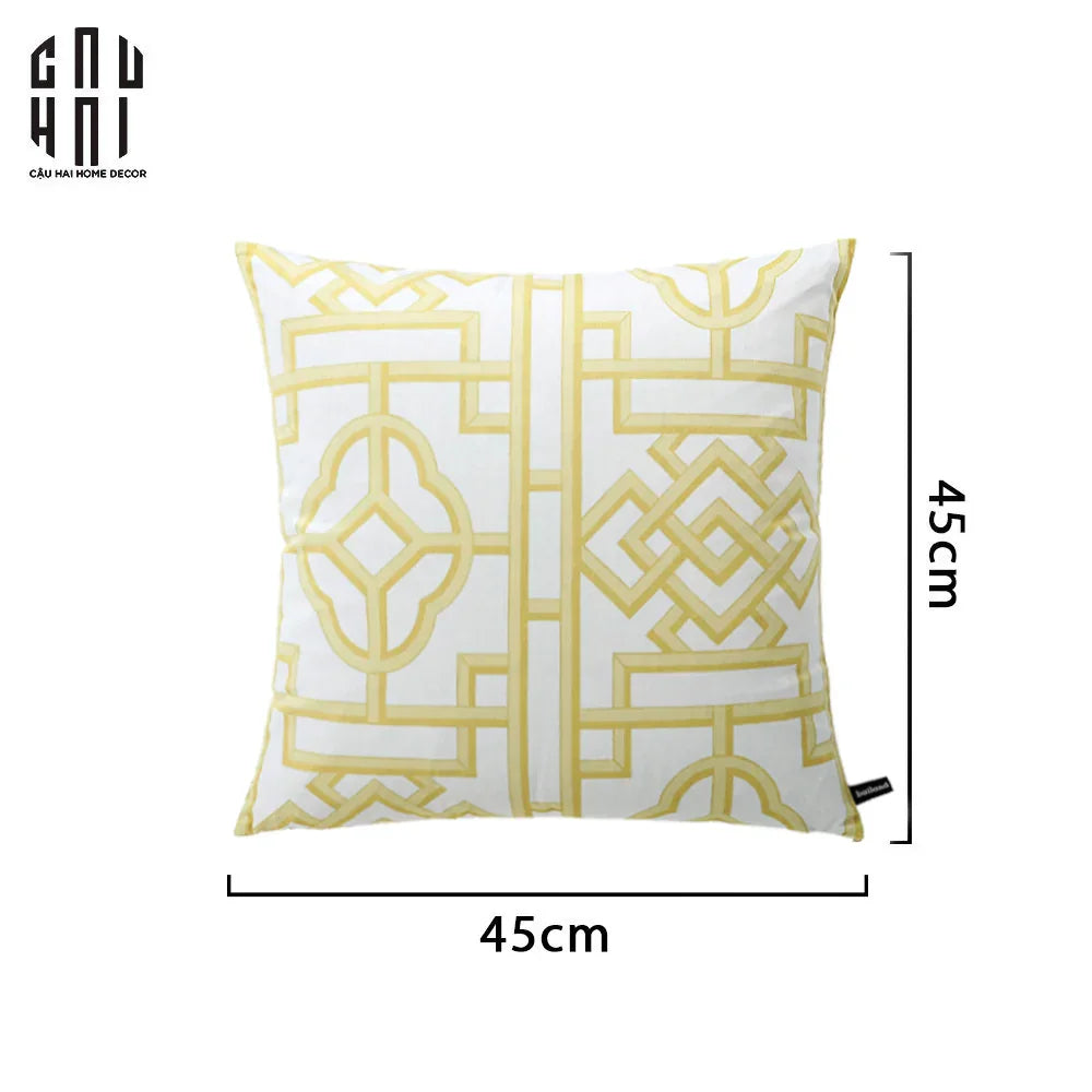 Vỏ Gối Nhung Golden Amorin 45.-VỎ GỐI-CẬU HAI HOME DECOR