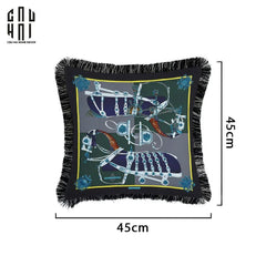 Vỏ Gối Nhung Phantom Cavalier 45.-VỎ GỐI-CẬU HAI HOME DECOR