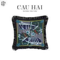 Vỏ Gối Nhung Phantom Cavalier 45.-VỎ GỐI-CẬU HAI HOME DECOR