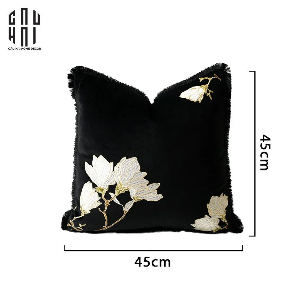 Vỏ Gối Nhung Scarlett 45.-VỎ GỐI-CẬU HAI HOME DECOR
