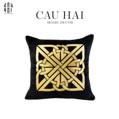 Vỏ Gối Nhung Thêu Gilded Nexus 45-VỎ GỐI-CẬU HAI HOME DECOR