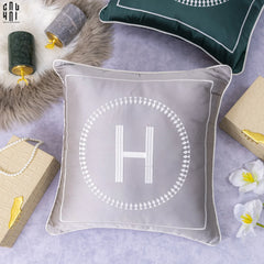 Vỏ Gối Sofa Lụa Helion - Gray 45.-VỎ GỐI-CẬU HAI HOME DECOR