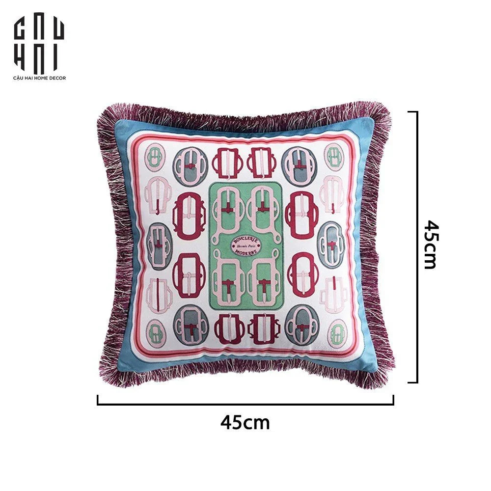 Vỏ Gối Sofa Nhung Bouclerie Moderbe 45.-VỎ GỐI-CẬU HAI HOME DECOR
