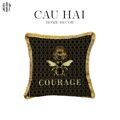 Vỏ Gối Sofa Nhung Golden Bee 45.-VỎ GỐI-CẬU HAI HOME DECOR