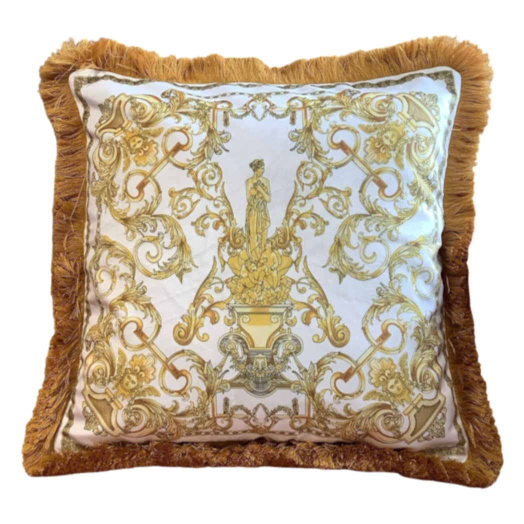 Vỏ Gối Sofa Nhung Impératrice Classic Baroque Ivory Gold 45x45-VỎ GỐI-CẬU HAI HOME DECOR-CẬU HAI HOME DECOR