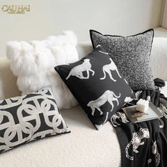 Vỏ Gối Sofa Sợi Vải Canvas Panthera 45.-VỎ GỐI-CẬU HAI HOME DECOR