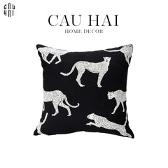 Vỏ Gối Sofa Sợi Vải Canvas Panthera 45.-VỎ GỐI-CẬU HAI HOME DECOR