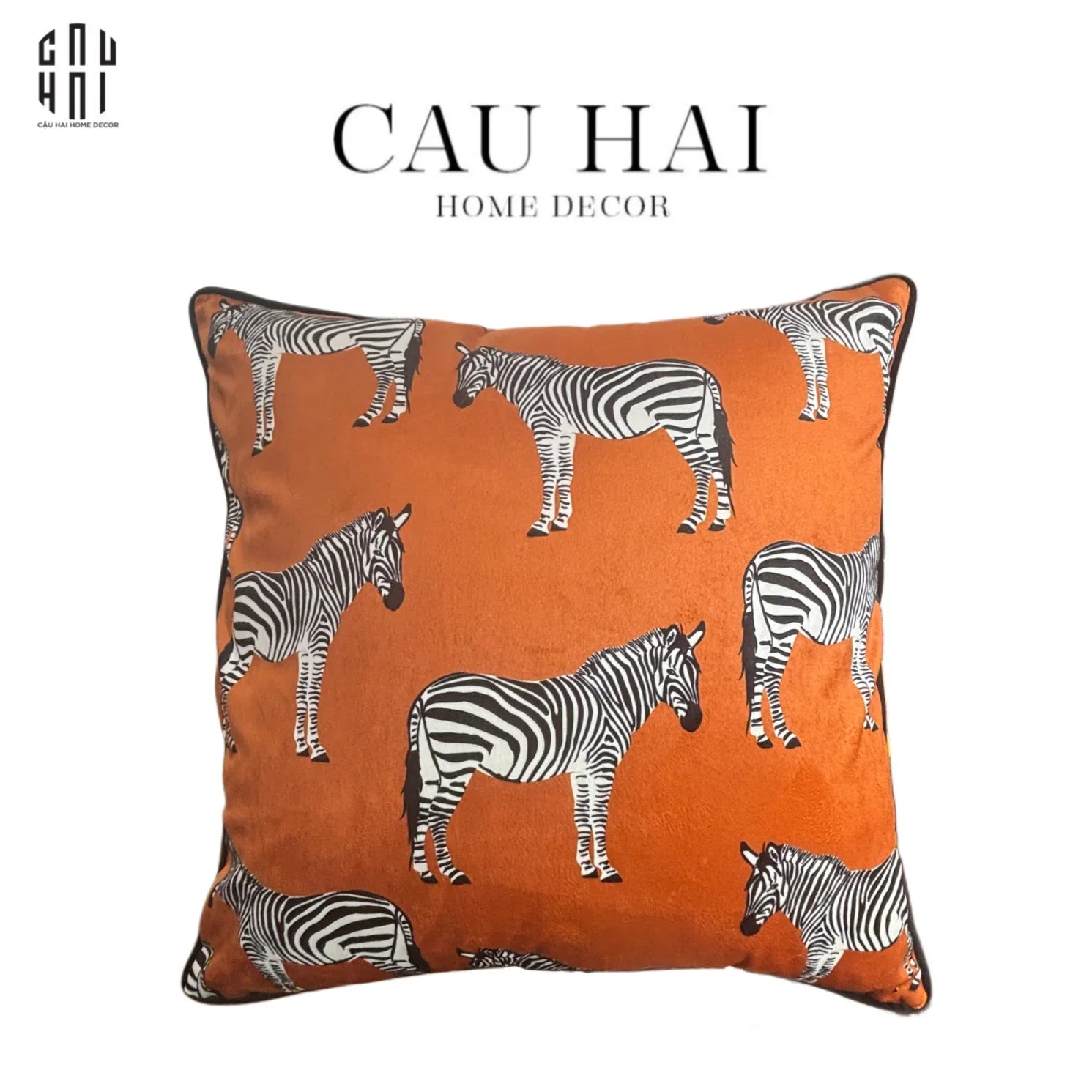Vỏ Gối Thêu Amber Herd-VỎ GỐI-CẬU HAI HOME DECOR