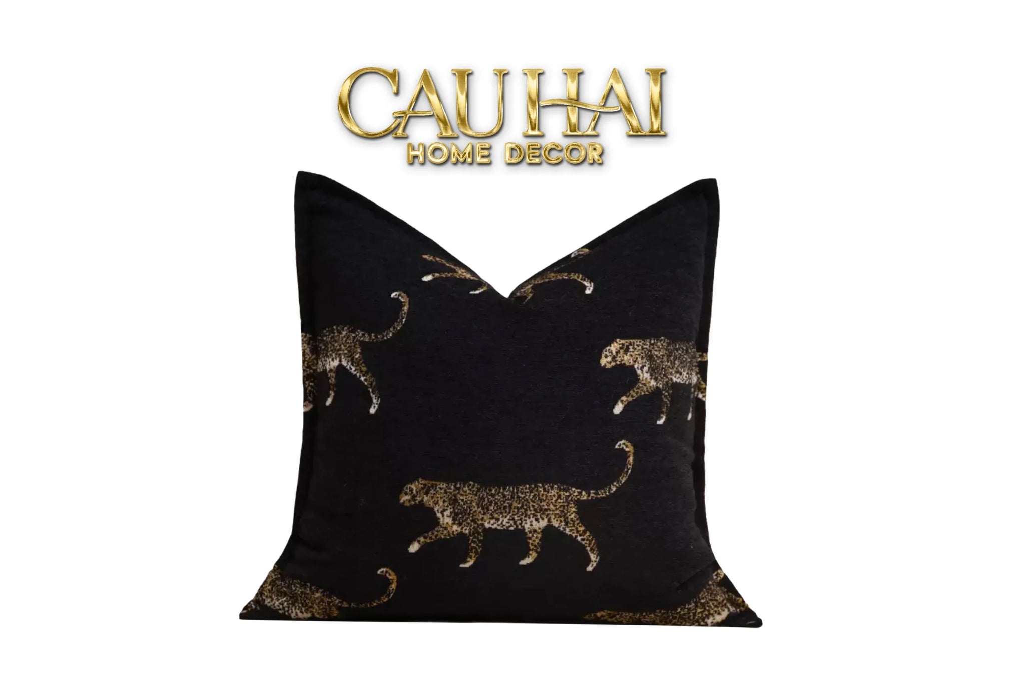 Vỏ Gối Tweed Nocturnal Panther 45-VỎ GỐI-CẬU HAI HOME DECOR