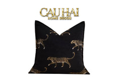 Vỏ Gối Tweed Nocturnal Panther 45-VỎ GỐI-CẬU HAI HOME DECOR