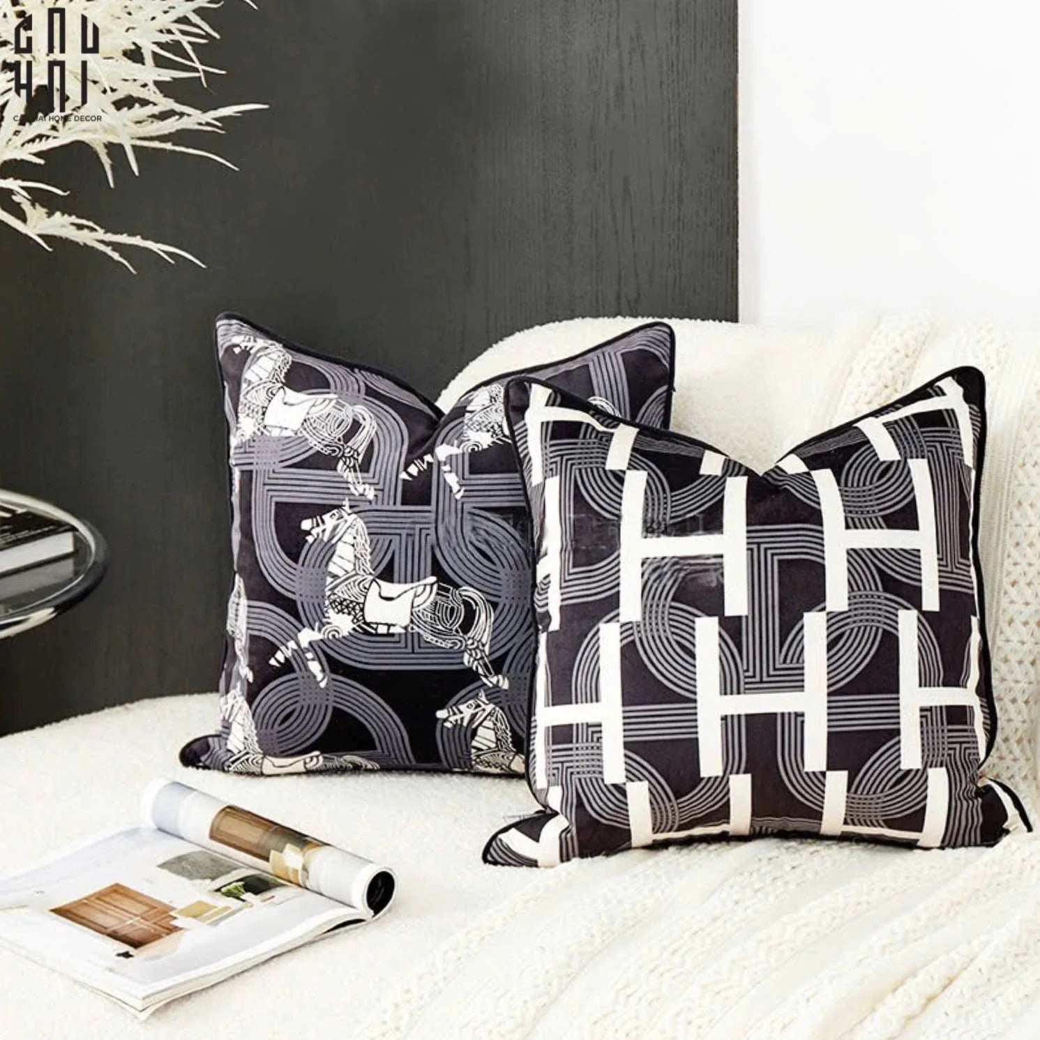 Vỏ Gối Wabi Sabi Savoir Stallion Spirit 45-VỎ GỐI-CẬU HAI HOME DECOR