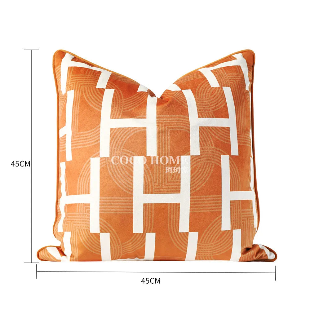 Vỏ Gối Wabi Sabi Signature H Class - Orange H 45-VỎ GỐI-CẬU HAI HOME DECOR