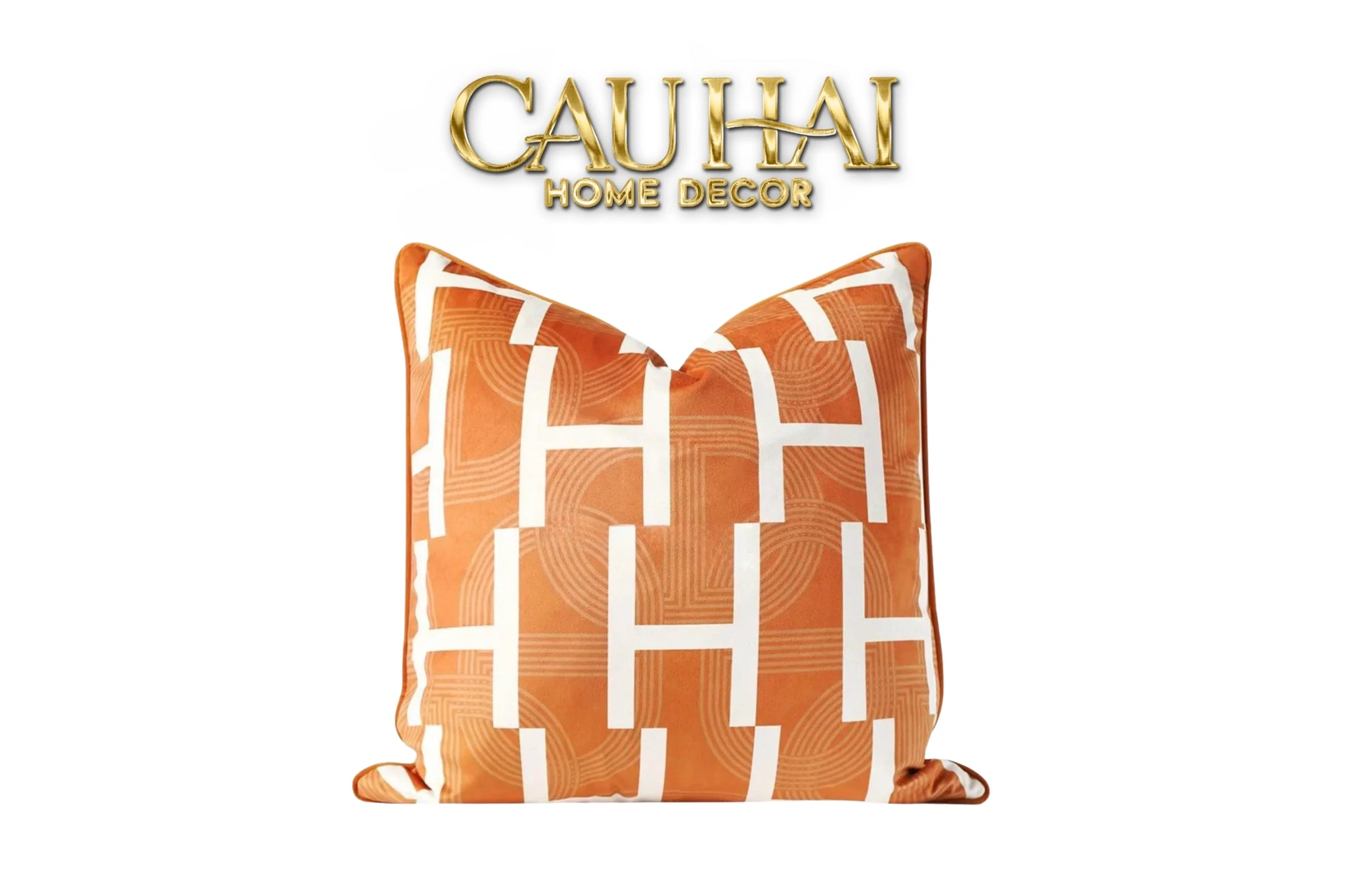 Vỏ Gối Wabi Sabi Signature H Class - Orange H 45-VỎ GỐI-CẬU HAI HOME DECOR