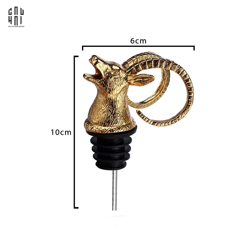Vòi Rót Liquor - Golden Elk Pourer Wine Spout-Nắp đồ uống thay thế-CẬU HAI HOME DECOR