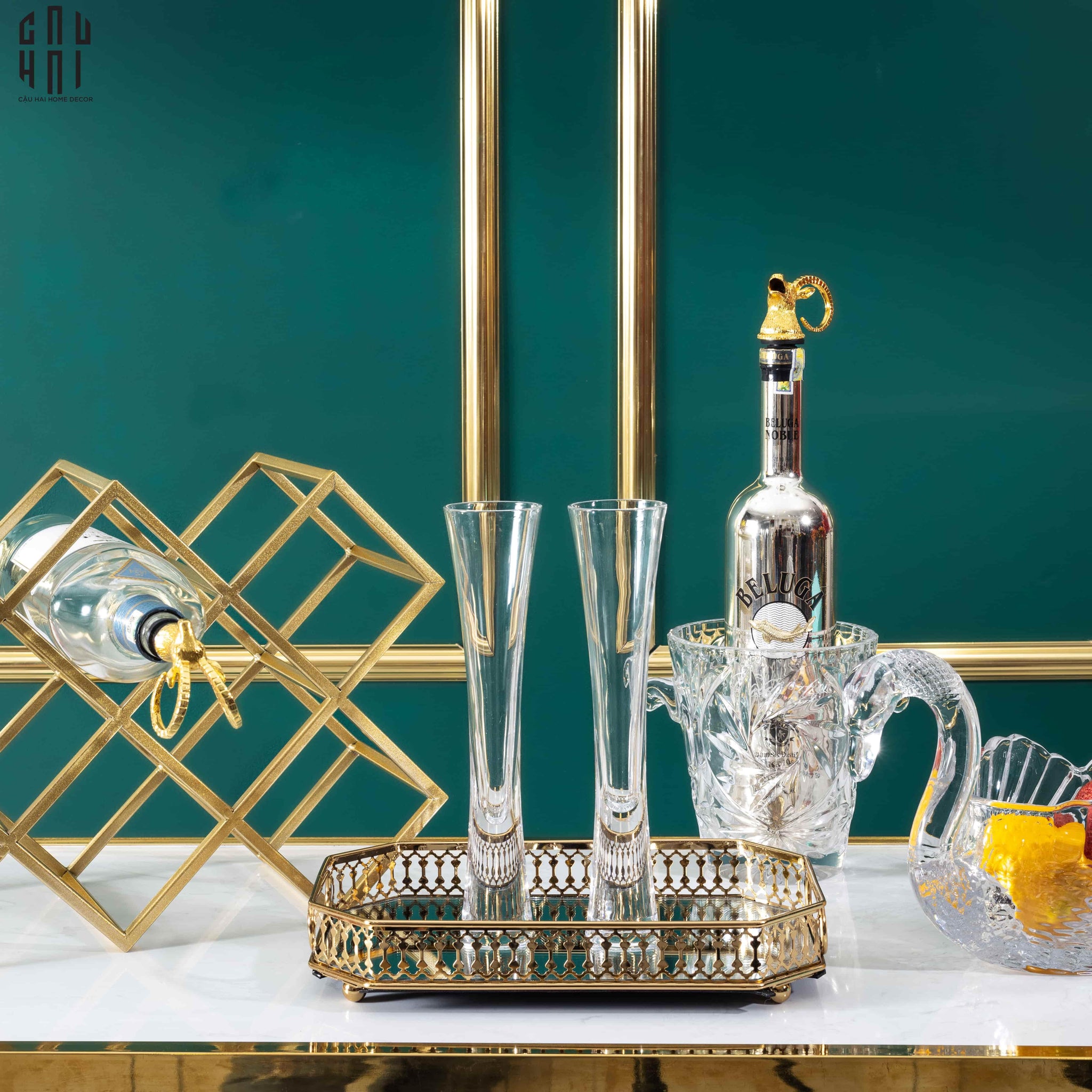 Vòi Rót Liquor - Golden Elk Pourer Wine Spout-Nắp đồ uống thay thế-CẬU HAI HOME DECOR