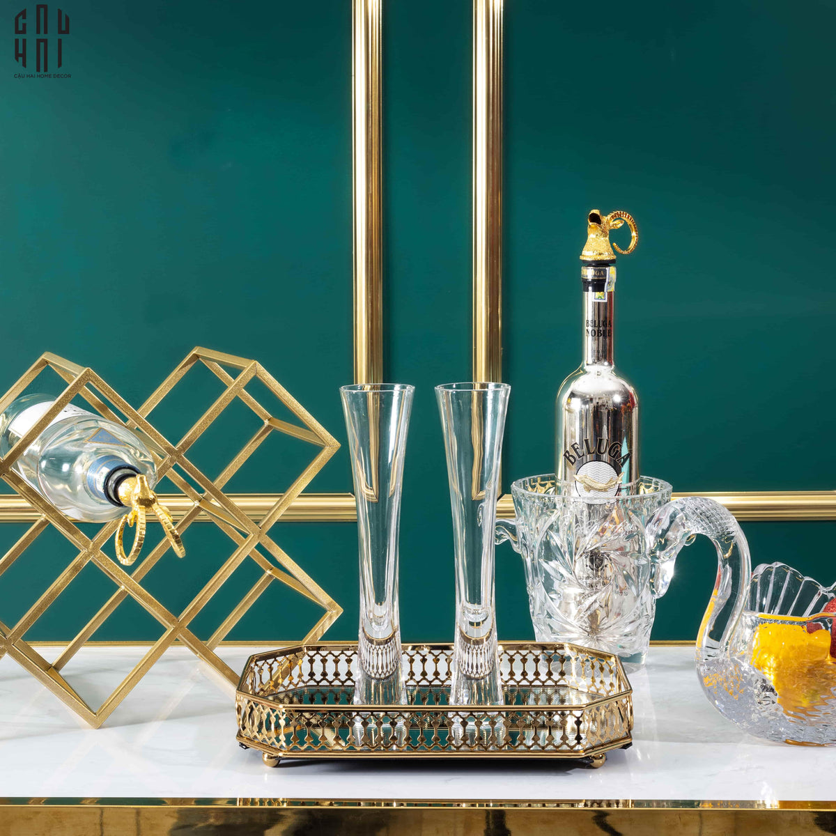 Vòi Rót Liquor - Golden Elk Pourer Wine Spout-Nắp đồ uống thay thế-Đối tác tại Trung Quốc theo từng đơn đặt hàng-CẬU HAI HOME DECOR