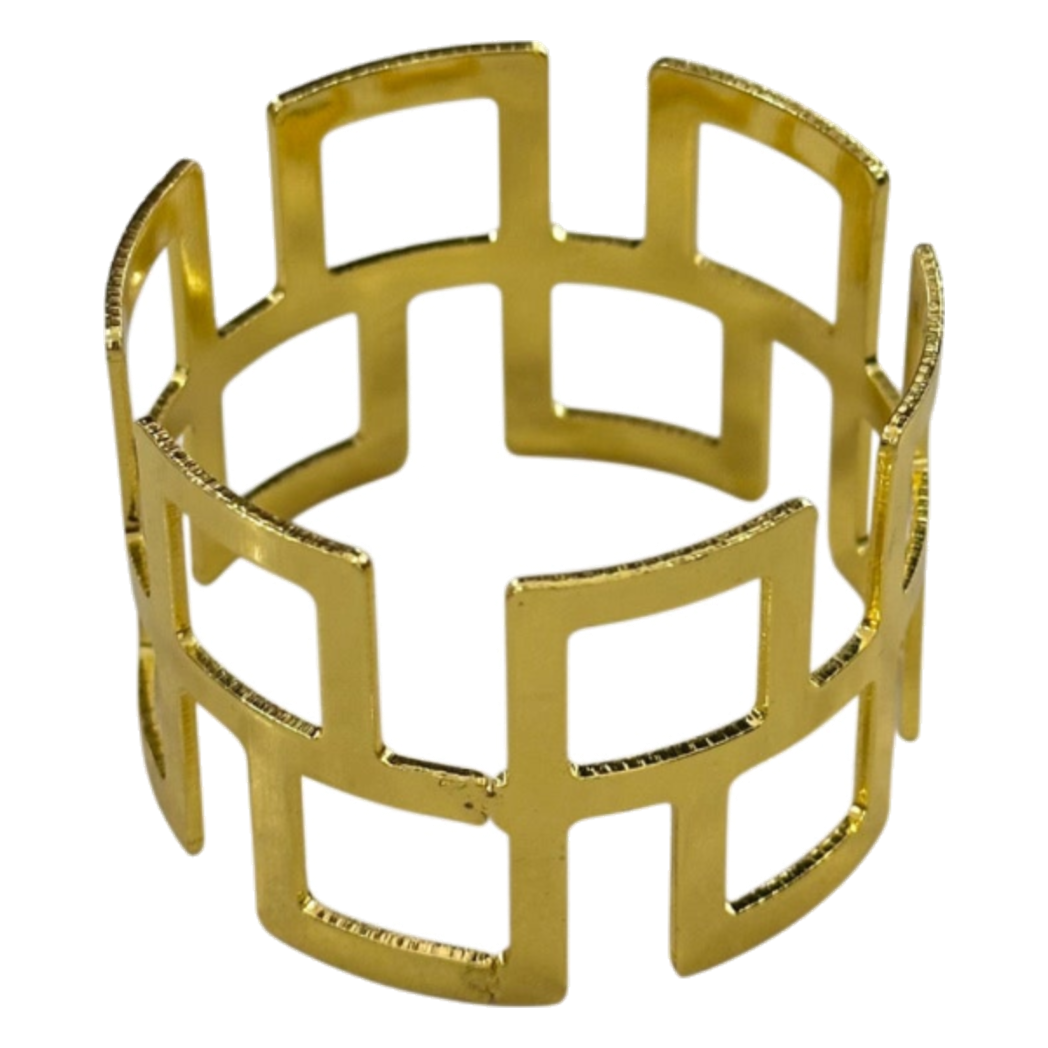 Vòng Khăn Ăn Metal Lattice D'Or 6pcs - Napkin Ring - Cậu Hai Home Decor