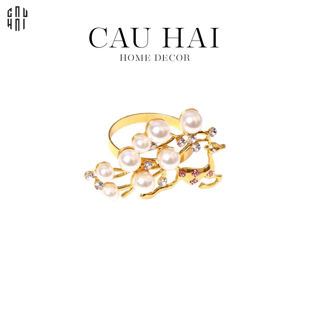 Vòng Khăn Ăn - Napkin Ring Alley Pearls-VÒNG KHĂN ĂN-CẬU HAI HOME DECOR