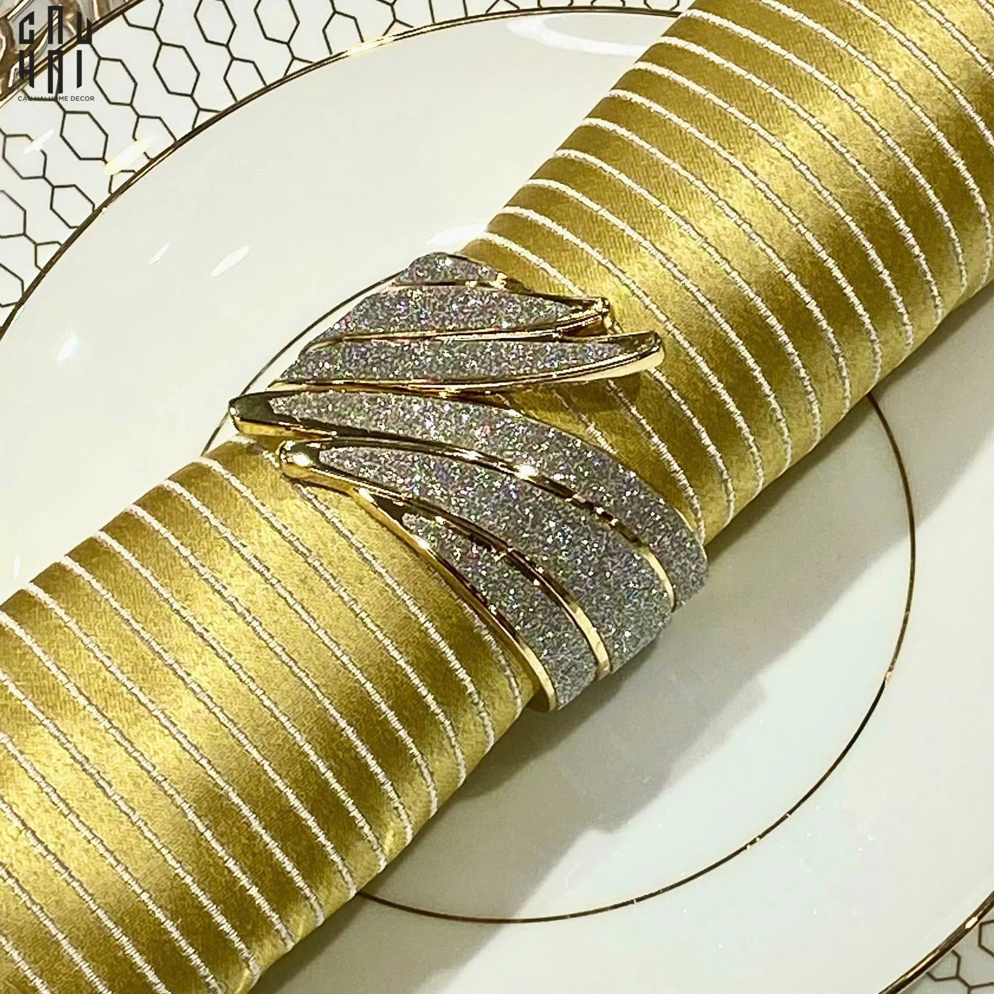 Vòng Khăn Ăn - Napkin Ring Angel Wings-VÒNG KHĂN ĂN-CẬU HAI HOME DECOR