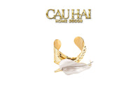 Vòng Khăn Ăn - Napkin Ring Calla Lily Ivoire Or-LY THỦY TINH-CẬU HAI HOME DECOR