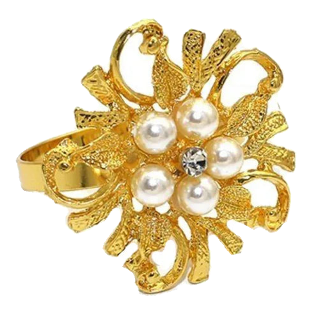 Vòng Khăn Ăn - Napkin Ring Golden Pearl-VÒNG KHĂN ĂN-Đối tác tại Trung Quốc theo từng đơn đặt hàng-CẬU HAI HOME DECOR