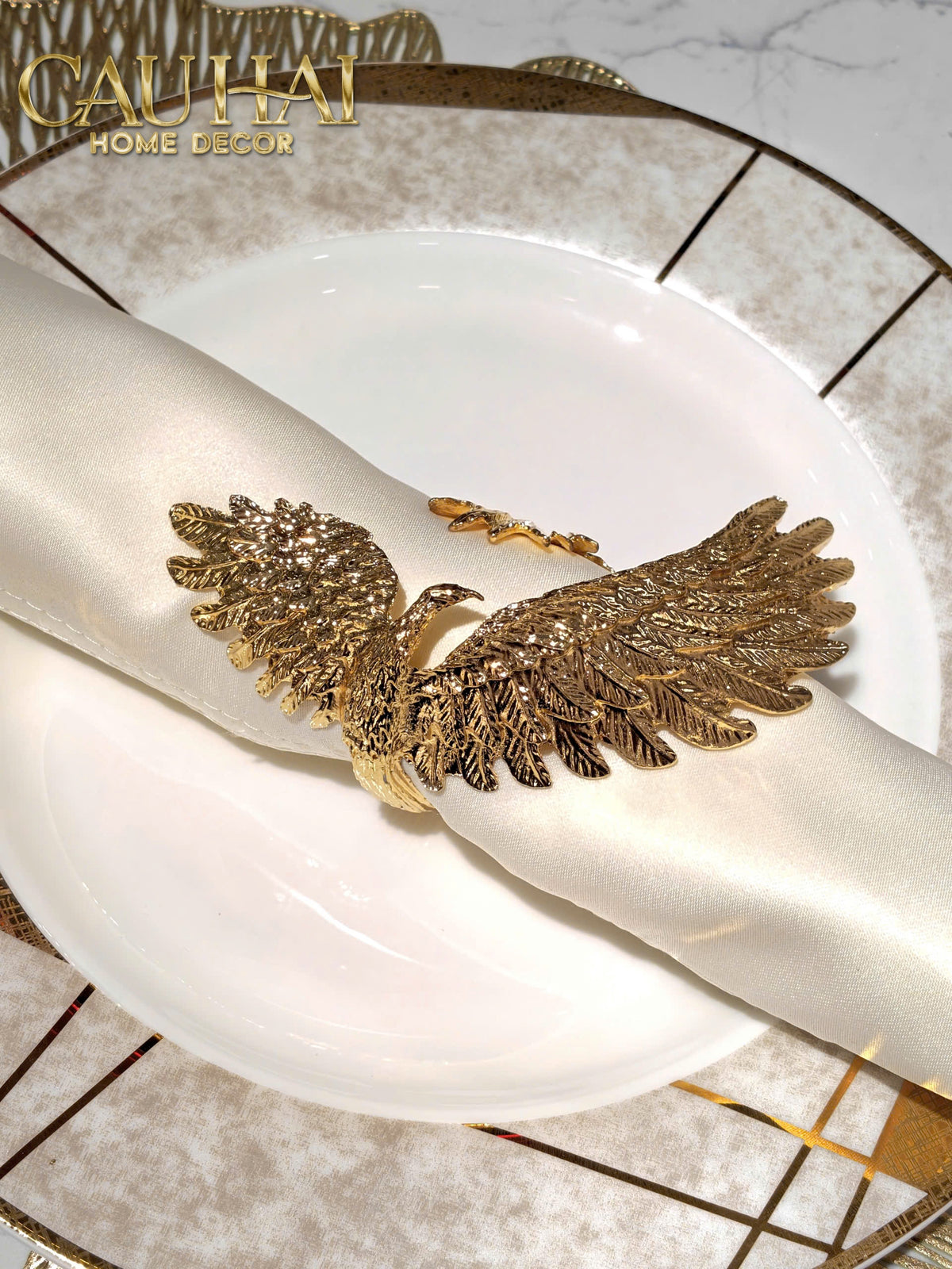 Vòng Khăn Ăn - Napkin Ring Phoenix-VÒNG KHĂN ĂN-Đối tác tại Trung Quốc theo từng đơn đặt hàng-CẬU HAI HOME DECOR