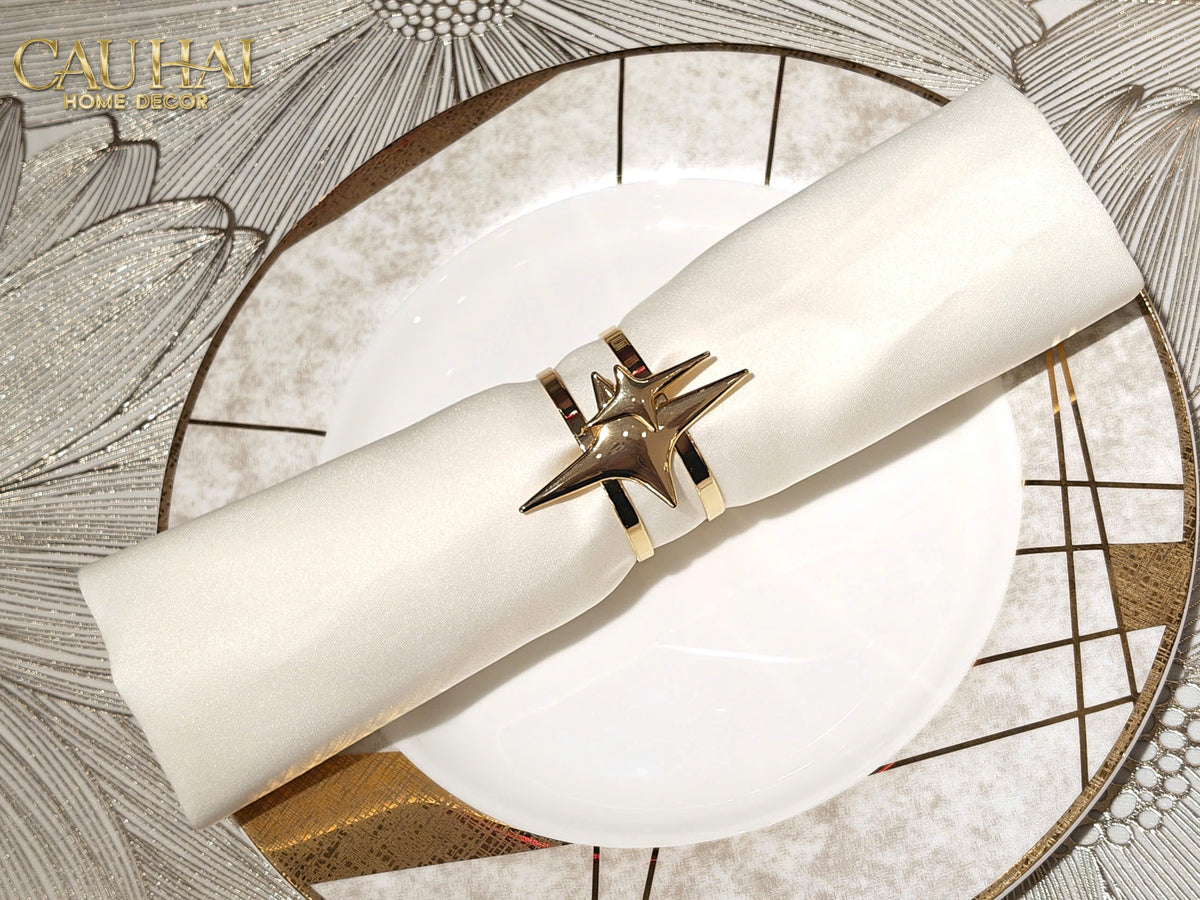 Vòng Khăn Ăn - Napkin Ring Star-VÒNG KHĂN ĂN-Đối tác tại Trung Quốc theo từng đơn đặt hàng-CẬU HAI HOME DECOR