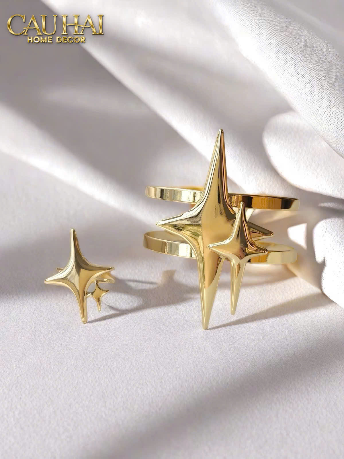 Vòng Khăn Ăn - Napkin Ring Star-VÒNG KHĂN ĂN-Đối tác tại Trung Quốc theo từng đơn đặt hàng-CẬU HAI HOME DECOR
