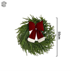 Vòng Treo Giáng Sinh Green Pine Branch 50Cm-Hoa Lụa-CẬU HAI HOME DECOR