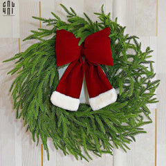 Vòng Treo Giáng Sinh Green Pine Branch 50Cm-Hoa Lụa-CẬU HAI HOME DECOR