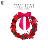 Vòng Treo Giáng Sinh Super Red Bow Tie 110Cm-TRANG TRÍ GIÁNG SINH-CẬU HAI HOME DECOR