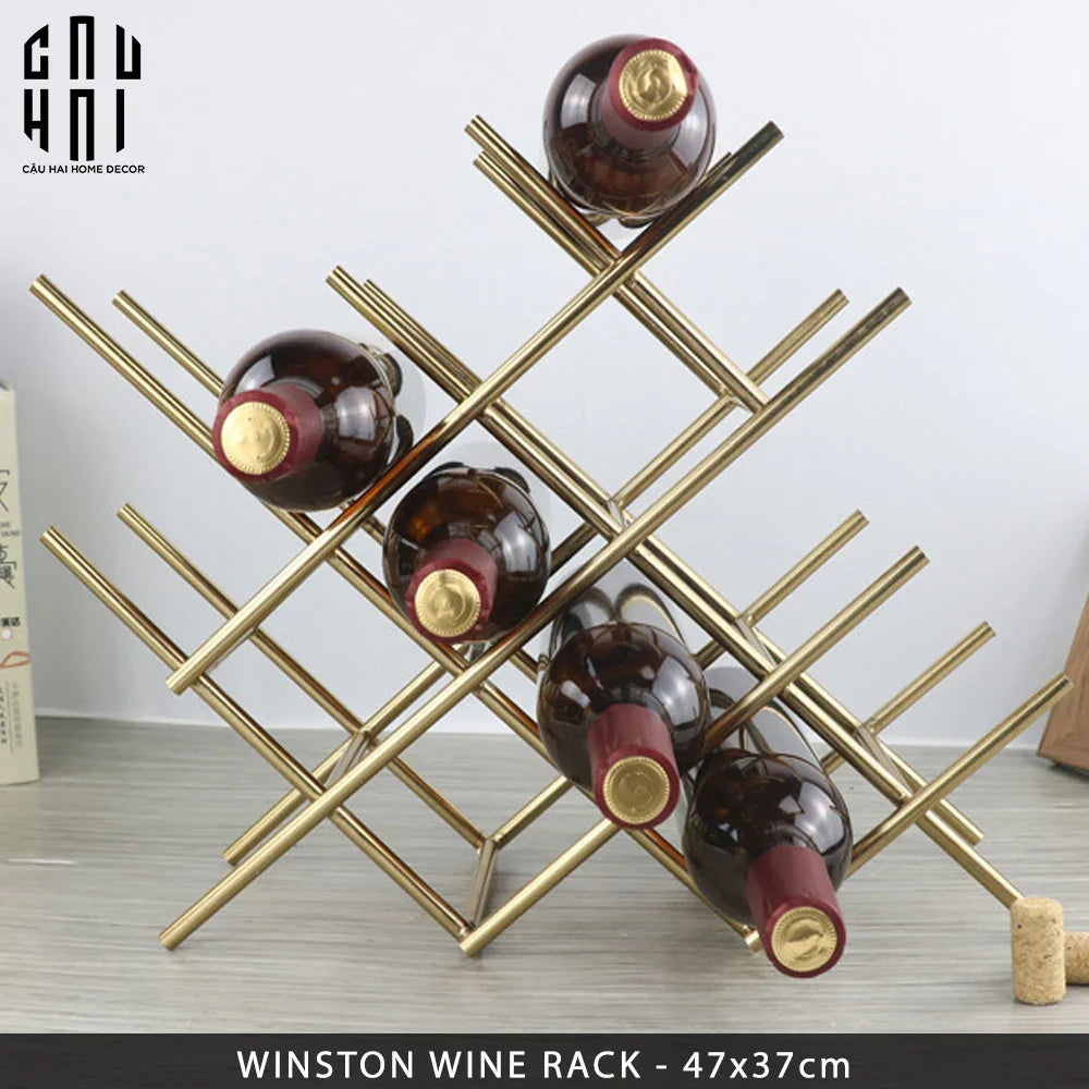 Winston Wine Rack-BÌNH RƯỢU-CẬU HAI HOME DECOR