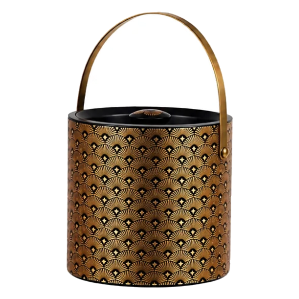 Xô Đá 2 Lớp Cách Nhiệt Art Deco Gatsby – Champagne Cooler 3L-XÔ ĐÁ-CẬU HAI HOME DECOR-CẬU HAI HOME DECOR