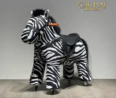 Zèbre Enfant Atélier Couture – Ngựa Vằn Đồ Chơi Nhồi Bông Bọc Nhung Cao Cấp 70x30x70-ĐỒ CHƠI & THÚ BÔNG-CẬU HAI HOME DECOR